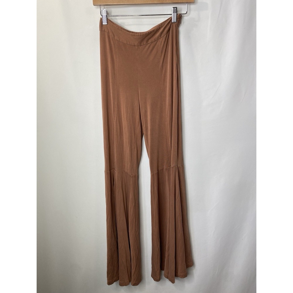 FREE PEOPLE  Womens Wide Leg Flare Pants Size XS Boho Festival Hippie Fall Soft